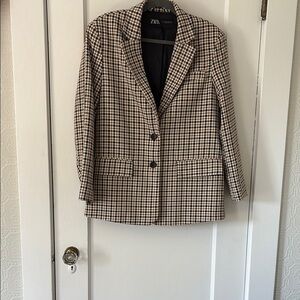 Zara Plaid  Blazer